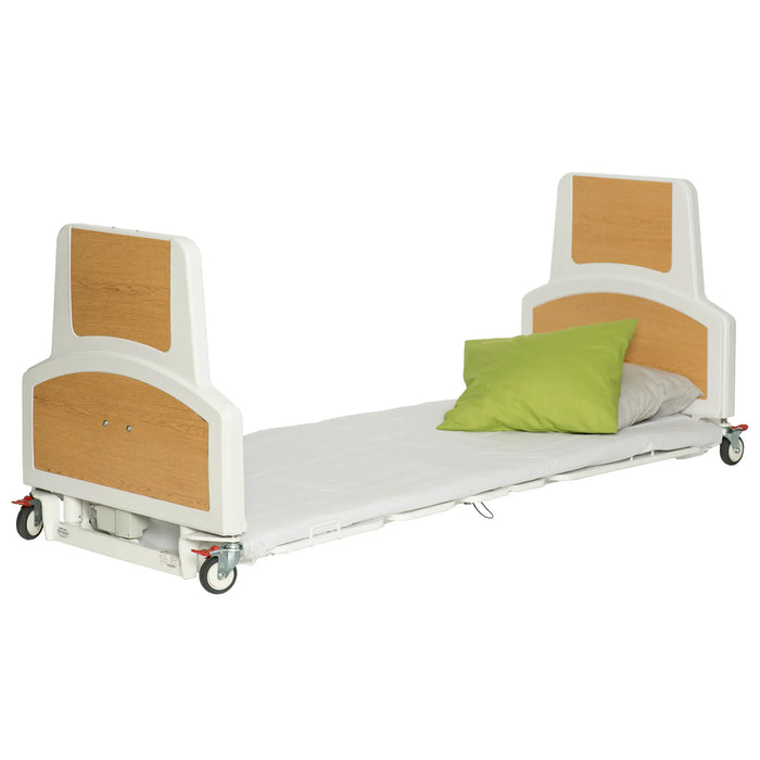 Human Care FloorLine LTC Ultra Low Bed – Fall Prevention and Premium Homecare Design - 440 lbs Capacity Hospital Bed