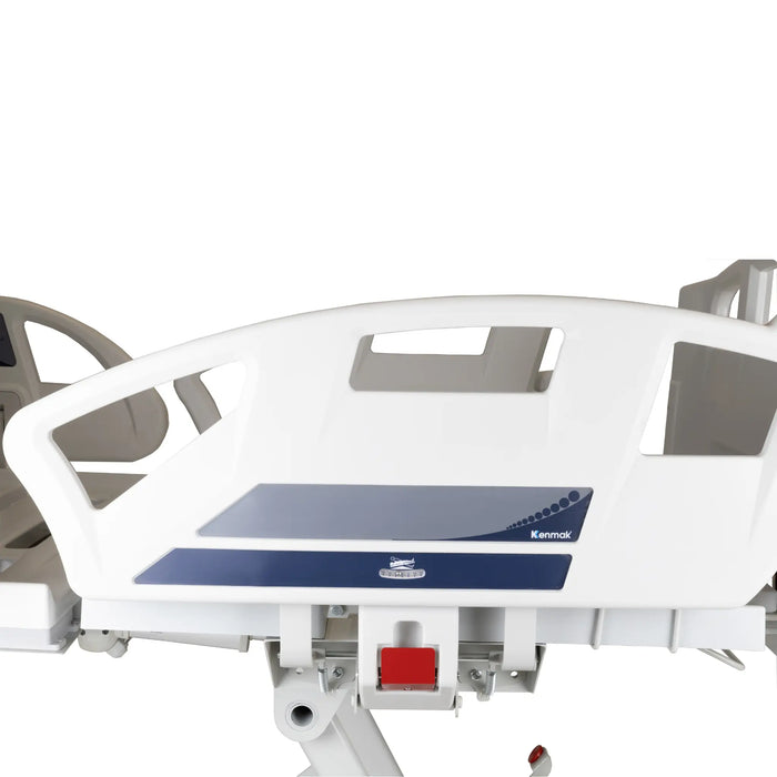 Guess 402 Adjustable Hospital Bed – 4-Motor Electric Control, Trendelenburg, and 551 lbs Capacity by Human Care - Side Rails