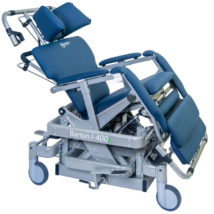 Human Care I-400X Barton Bariatric Convertible Transfer Chair – Tilt Forward, Lateral Transfer, Portable Design