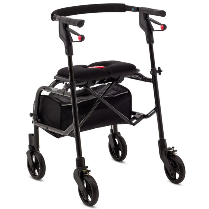 Human Care neXus oNe Foldable Rollator – Ultra-Slim, Cable-Free Folding Walker for Indoor Use