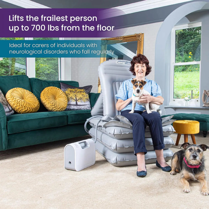 Joerns Mangar Camel Air-Powered Lifting Cushion with Air Flo 24 Compressor - Fall Recovery System