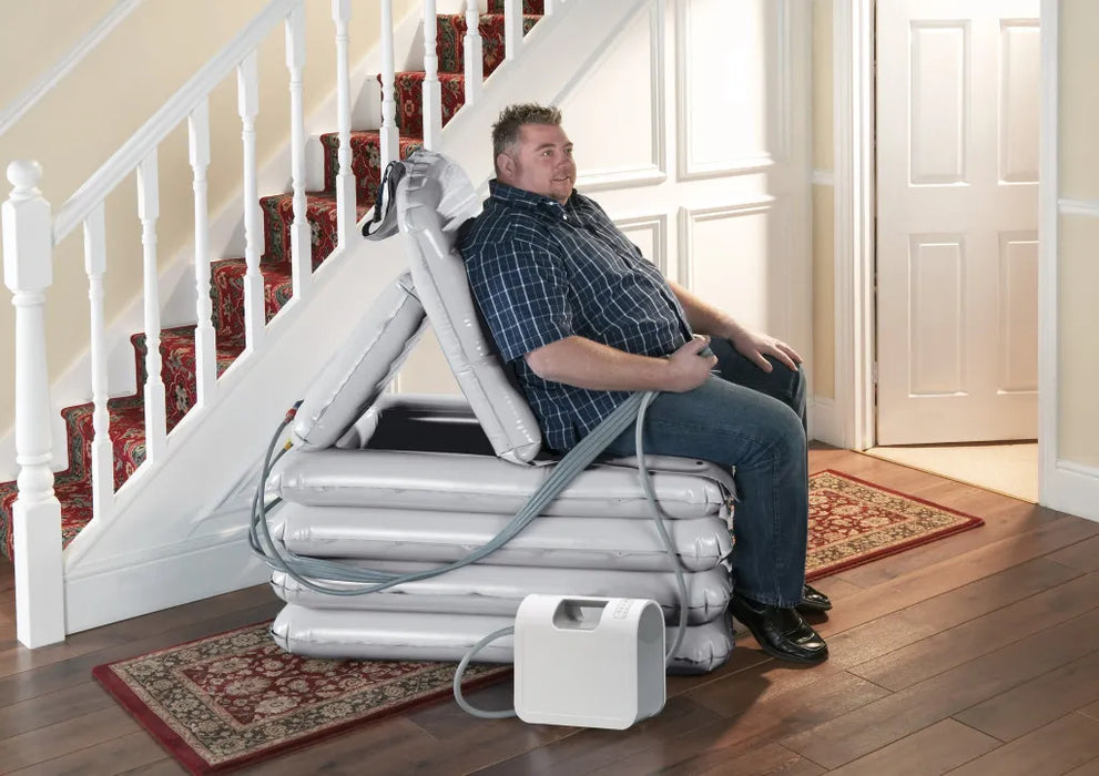 Joerns Mangar Camel Air-Powered Lifting Cushion with Air Flo 24 Compressor - Fall Recovery System