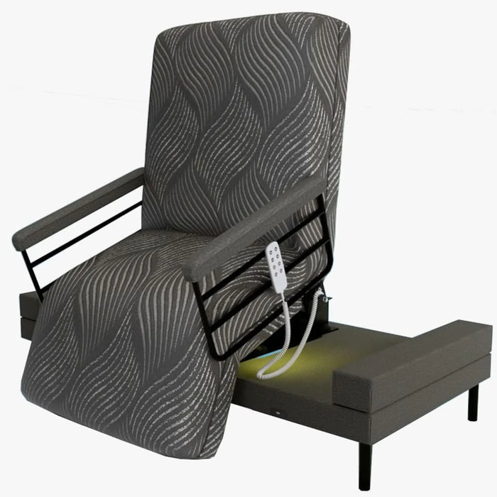 Journey UPbed Independence Rotating Lift Bed for Elderly – Adjustable Sit-to-Stand Bed - Side View