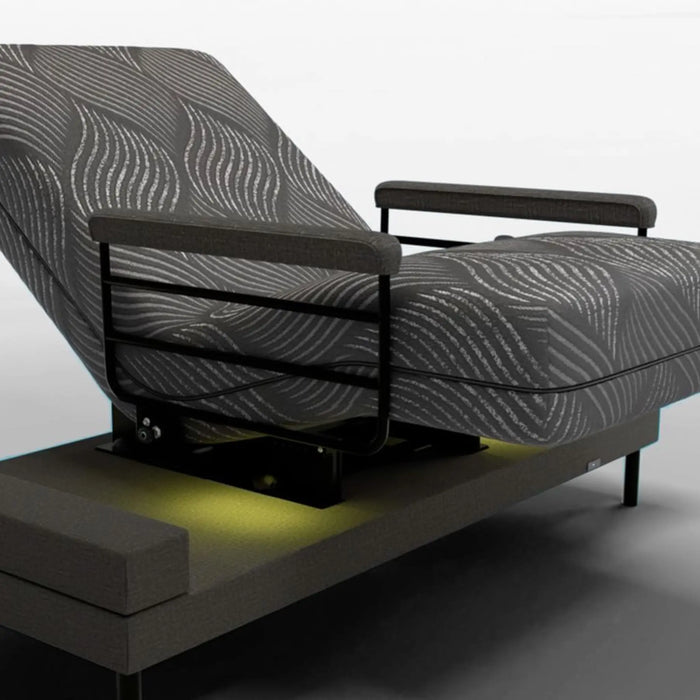 Journey UPbed Independence Rotating Lift Bed for Elderly – Adjustable Sit-to-Stand Bed - With Bed Lighting Below the Mattress