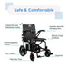 Journey Air Lightweight Folding Power Chair (2026 Model) All Parts With Labels Black Wheelchair