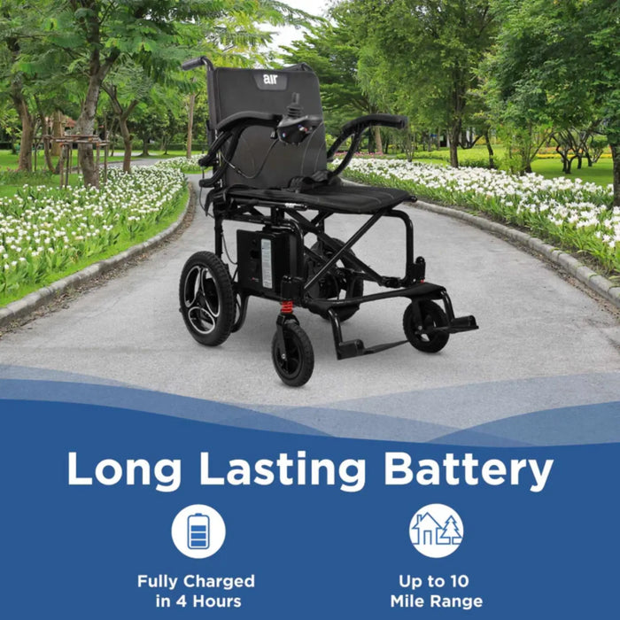Journey Air Lightweight Folding Power Chair (2026 Model) - Long Range Wheelchair