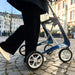 Journey byACRE Carbon Ultralight Rollator - Blue Outdoor use