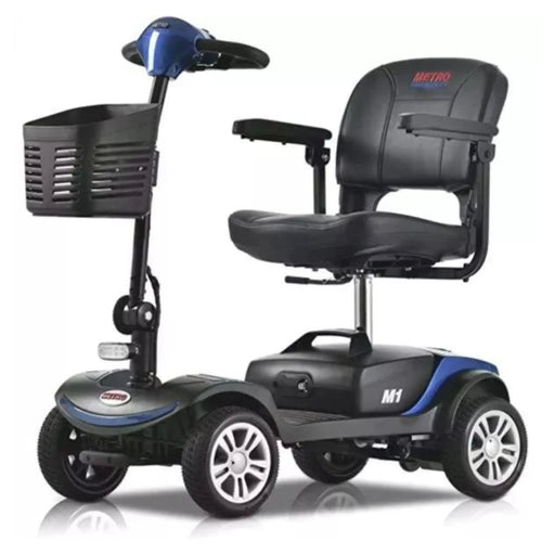 Metro Mobility M1 Portable 4 Wheel Mobility Scooter - Blue