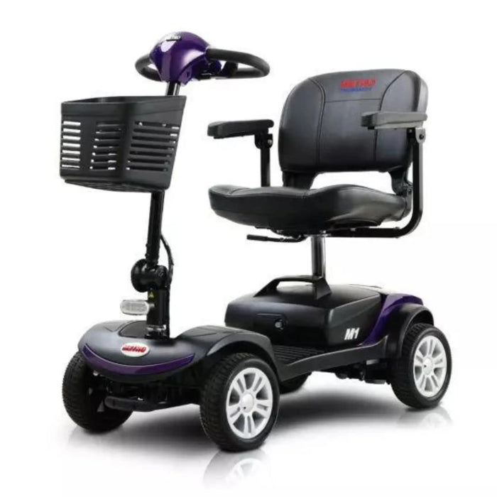 Metro Mobility M1 Portable 4 Wheel Mobility Scooter - death purple