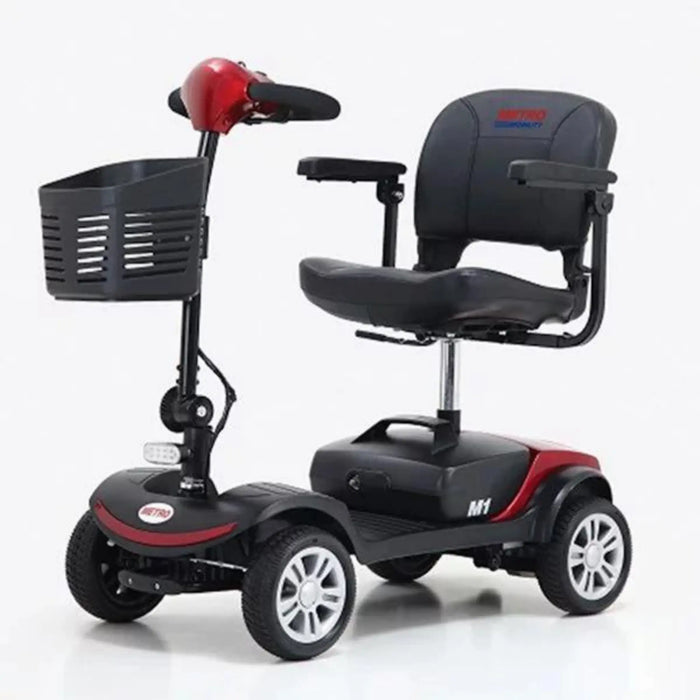 Metro Mobility M1 Portable 4 Wheel Mobility Scooter - red