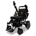ComfyGO MAJESTIC IQ-7000 Manual Fold Electric Wheelchair - Black Frame with Black Cushion and Backrest
