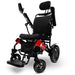 MAJESTIC IQ-9000 Auto Recline Remote Controlled Electric Wheelchair -Black Red Frame