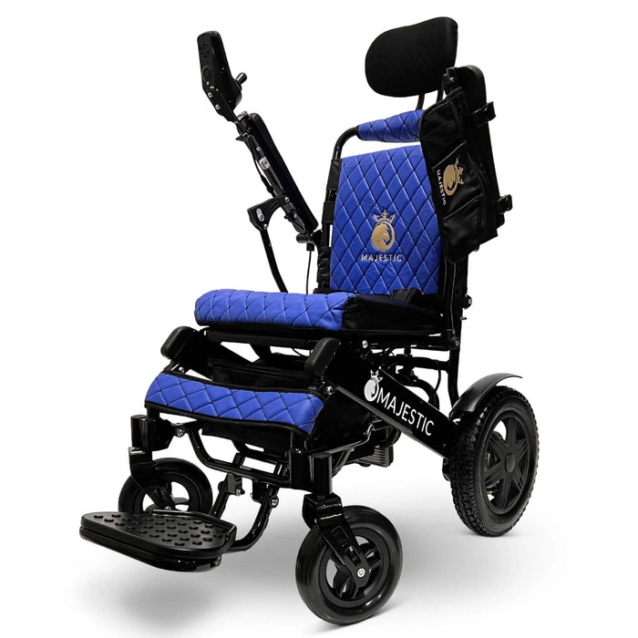 MAJESTIC IQ-9000 Auto Recline Remote Controlled Electric Wheelchair -BLue