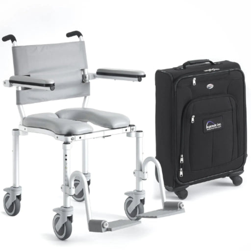 NuProdx MC4000TX Roll-In Portable Commode and Shower Chair