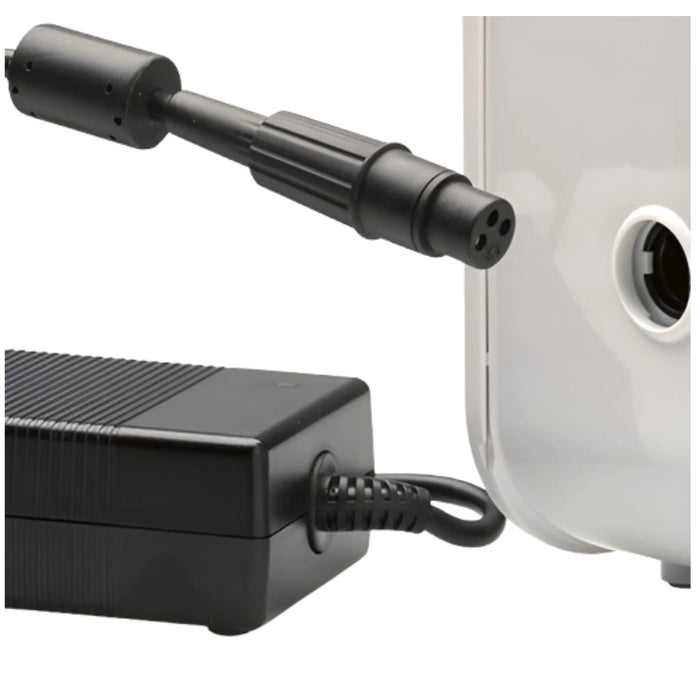 Mangar Airflo 24 Mains Power Adaptor port on the compressor