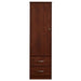 MeMedacure Contemporary Wardrobe in cherry finish, front view