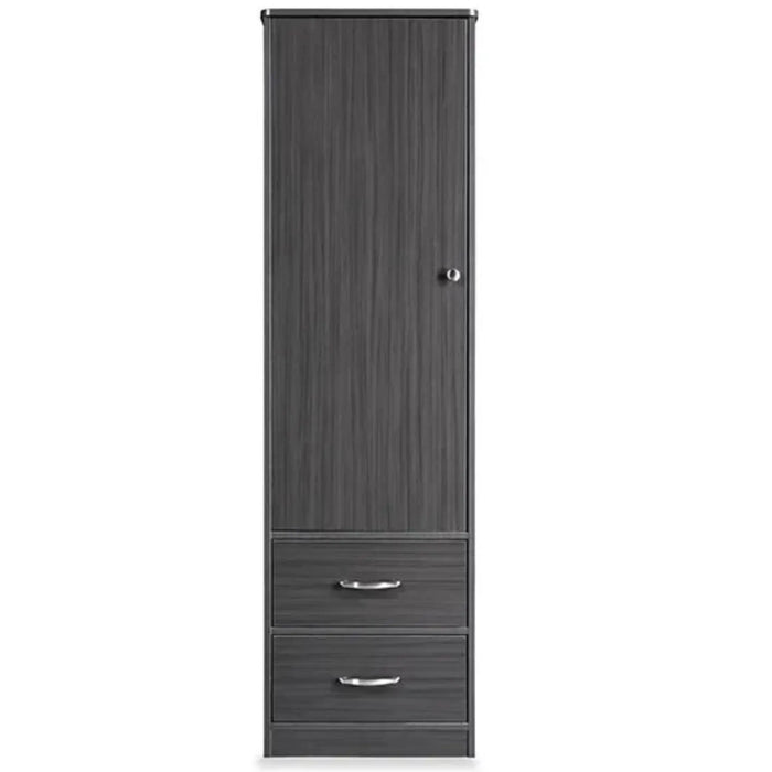 MeMedacure Contemporary Wardrobe in coastal grey finish, front view