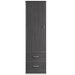 MeMedacure Contemporary Wardrobe in coastal grey finish, front view