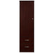 MeMedacure Contemporary Wardrobe in mahogany finish, front view