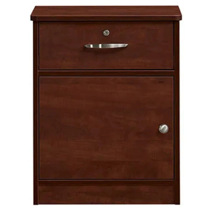 Medacure Contemporary Collection 1 drawer Nightstand with Lock in cherry finish