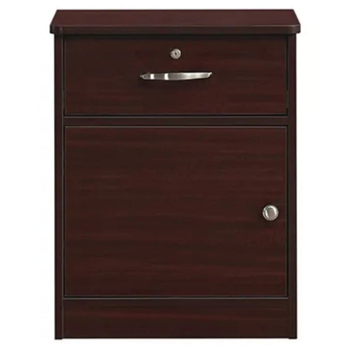 Medacure Contemporary Collection 1 drawer Nightstand with Lock in mahogany finish