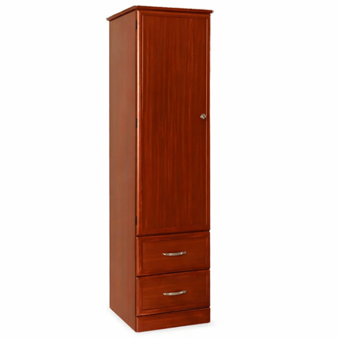 Medacure Hamilton 1 Door 2 Drawer Wardrobe in cherry finish