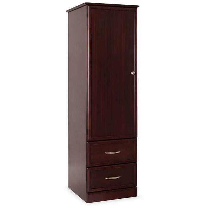 Medacure Hamilton 1 Door 2 Drawer Wardrobe in mahogany finish