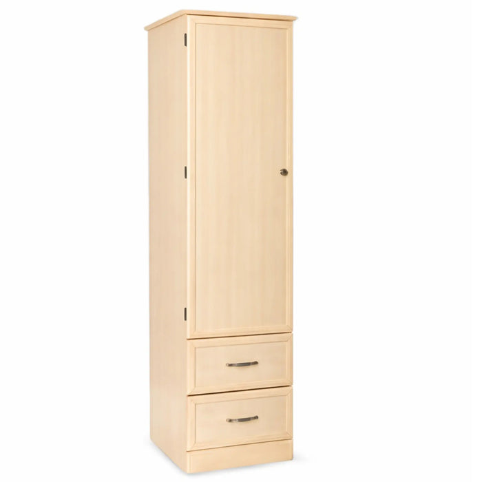 Medacure Hamilton 1 Door 2 Drawer Wardrobe in maple finish