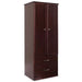Medacure Hamilton Wardrobe HC-WR2D2D in mahogany finish