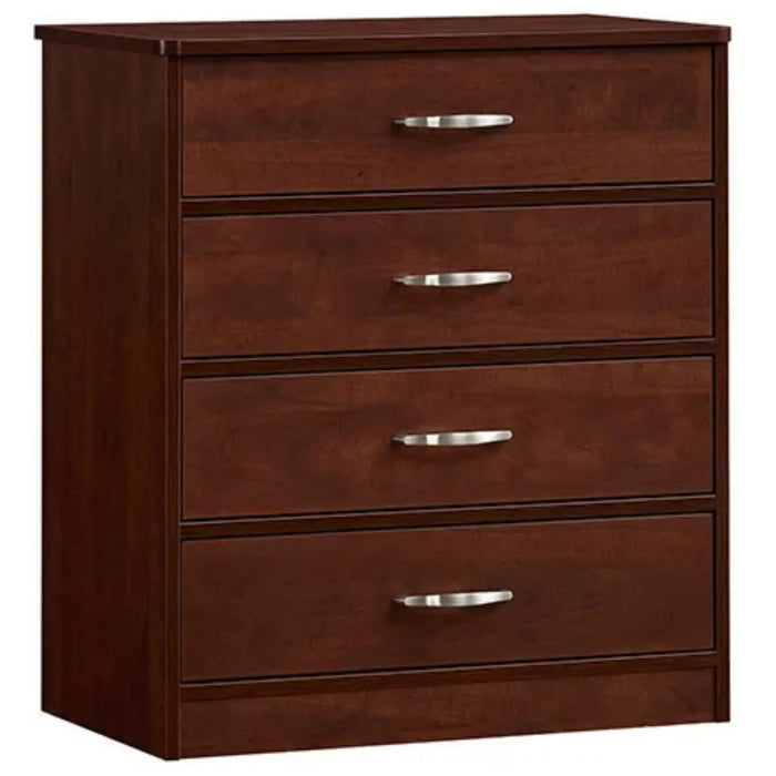Medacure Contemporary 4 Drawer Chest with Lock angled view in Cherry finish
