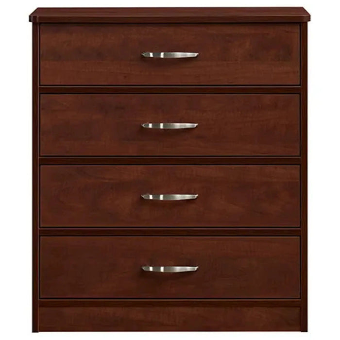 Medacure Contemporary 4 Drawer Chest with Lock front view in Cherry finish