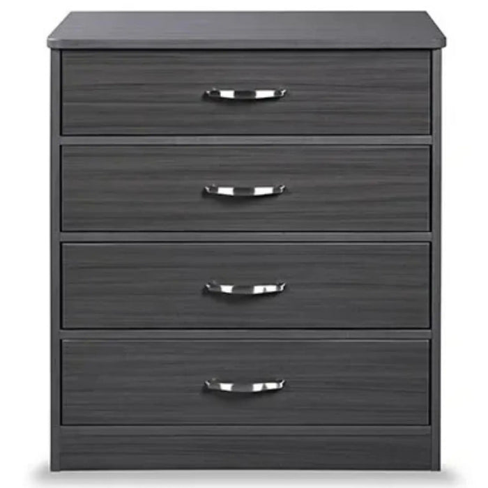 Medacure Contemporary 4 Drawer Chest with Lock front view in Coastal Grey finish