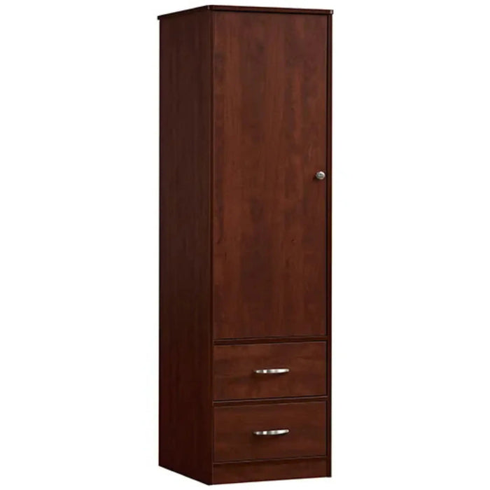 Medacure Contemporary Wardrobe in cherry finish, angled view