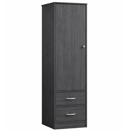 Medacure Contemporary Wardrobe in coastal grey finish, angled view