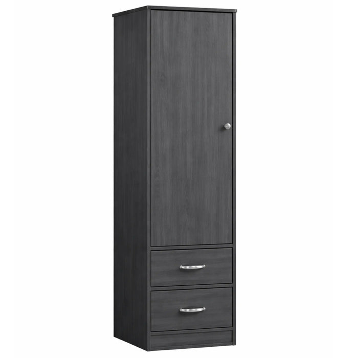 Medacure Contemporary Wardrobe in coastal grey finish, angled view