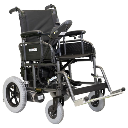 Travel Ease Commuter Folding Power Wheelchair by Merits - Side View