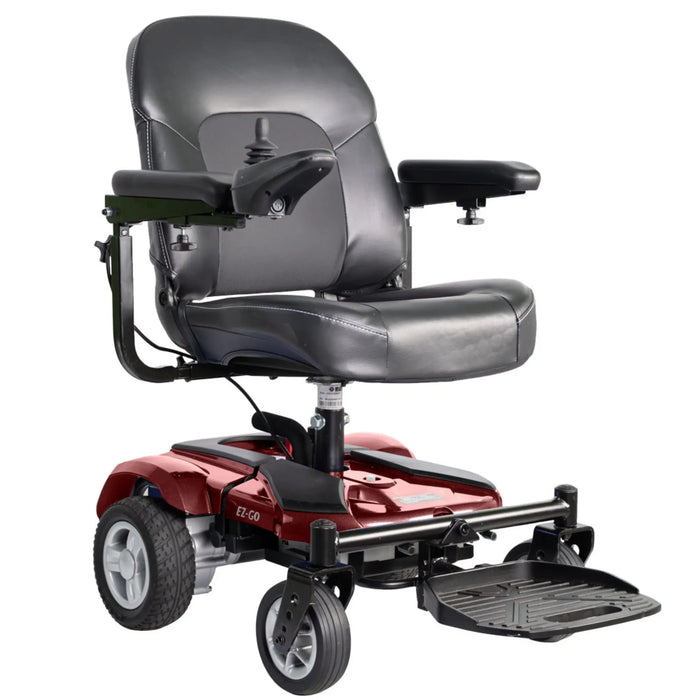 Merits EZ-GO Lightweight Portable Power Wheelchair- P321 - Red