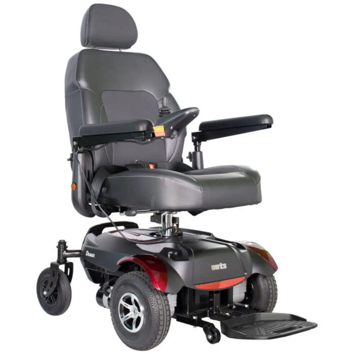 Merits Rear Pod Merits Dualer Front and Rear-Wheel Drive Power Wheelchair - P312