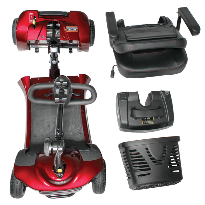 Merits Roadster S4 Portable 4-Wheel Mobility Scooter - Detached in 5 pieces