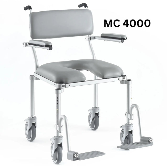 NuProdx MC4000 Rolling Commode and Shower Chair