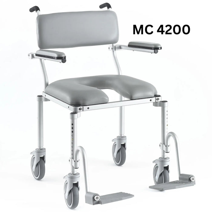 NuProdx MC4200 Rolling Commode and Shower Chair