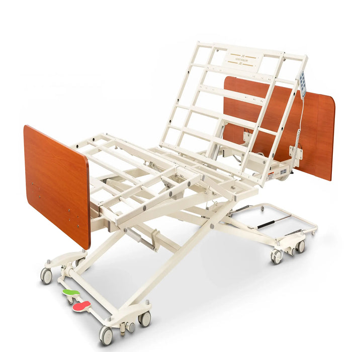 Emerald Supply Oasis Expandable Full Electric Hospital Bed - Side