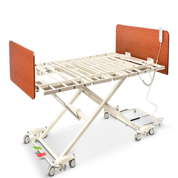 Emerald Supply Oasis Expandable Full Electric Hospital Bed - Side View