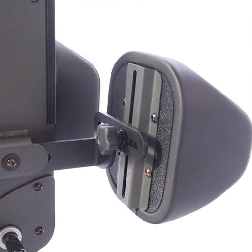 Width range from center to center is 8”-12” (20-30cm). Depth range from back of heel is 3.5”-8” (9-20cm). Height range from foot plate to top of pad is 17”-22.5” (43-57cm).