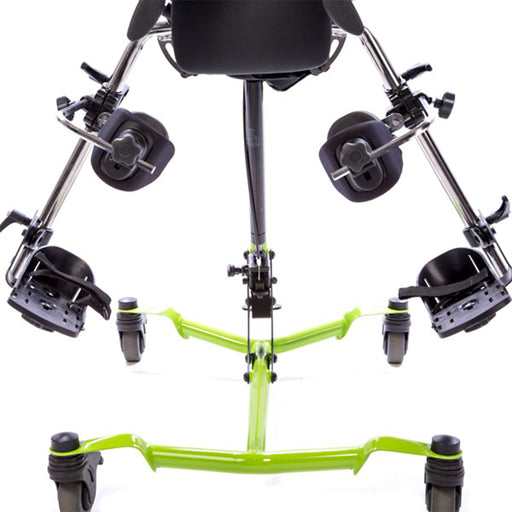 PA5532 Mast with Leg Abduction  Provides up to 30 degrees of independent leg abduction (60 degrees bilaterally). Usage and adjustment are possible throughout the entire positioning range of stander. Available on all zing models.
