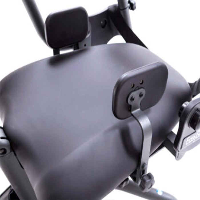 Supports the hips in symmetrical alignment from sitting to standing. When used on a Medium the width range is 11”-17” (28-43cm). When used on an Large the width range is 12”-17” (30-43cm). Pad size is 4”x6” (10x16cm). Limited adjustment with Shadow Tray.