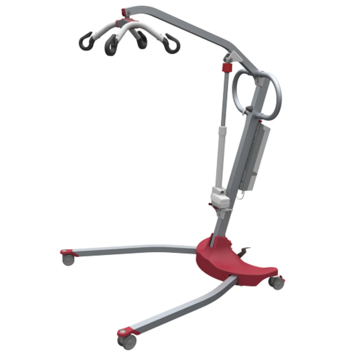 POWEO Urban Low Base Lightweight Foldable Electric Patient Lift Front View Close Leg