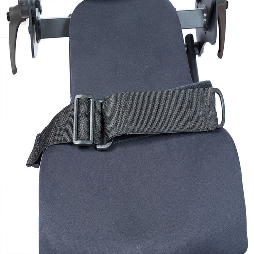 2″ (5cm) wide positioning belt has a D-ring Velcro® closure, provides hip stability for the user. Extra Small – Fits hip circumference up to 33″. Small – Fits hip circumference up to 39″.
