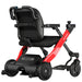 Paiseec W3 3-in-1 Electric Wheelchair - Red Back View