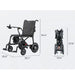 Paiseec Q5 Carbon Fiber Electric Wheelchair Folded & Unfolded Dimensions